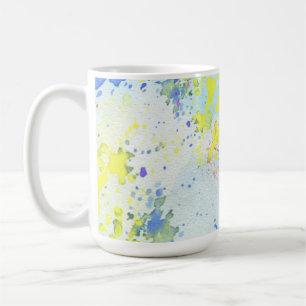 Abstract Watercolor Splash Pastel Art Design Coffee Mug