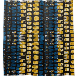 Abstract Watercolor Spots: Creative Seamless Shower Curtain