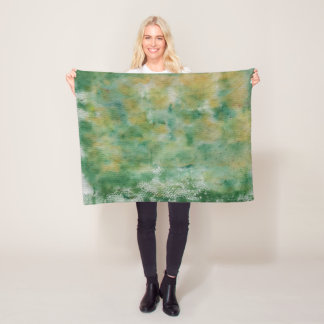 Abstract Watercolor Throw Blanket