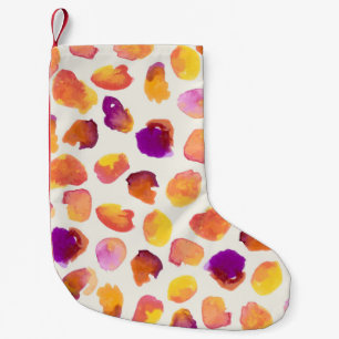Abstract Watercolor Vintage Seamless Illustration Small Christmas Stocking
