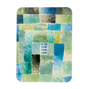 Abstract watercolor window by Paul Klee Magnet