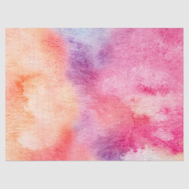 Abstract Watercolors Background Tissue Paper (Front)