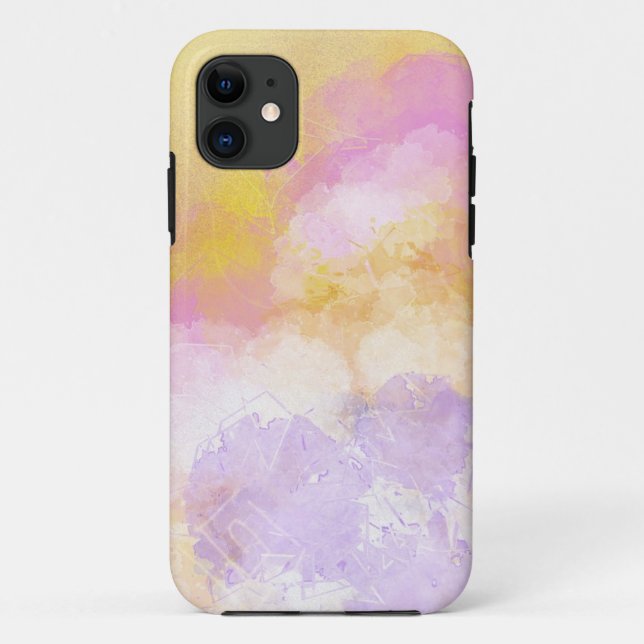 Abstract Watercolors - Orange Background Case-Mate iPhone Case (Back)