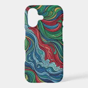 Abstract Waterfall Jewel Line iPhone Cases