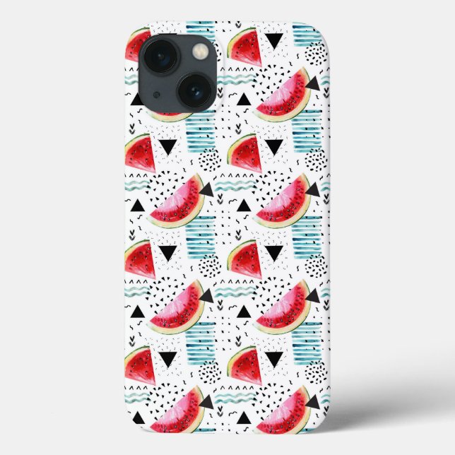 Abstract Watermelon Pattern Case-Mate iPhone Case (Back)