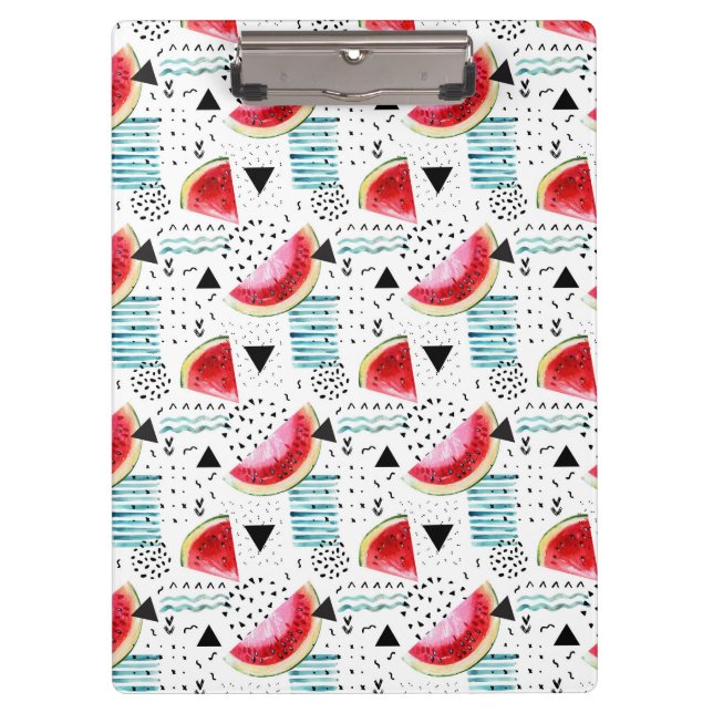 Abstract Watermelon Pattern Clipboard (Front)