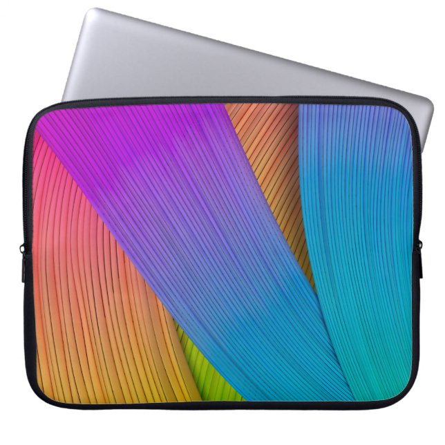 Abstract wave background. 3D illustration.3d, 3d i Laptop Sleeve (Front)