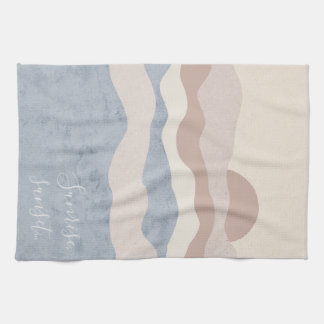 Abstract Wave Background Tea Towel