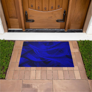 Abstract wave lines doormat