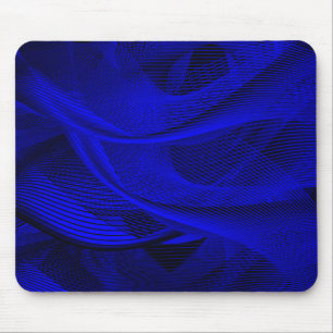 Abstract wave lines mouse pad