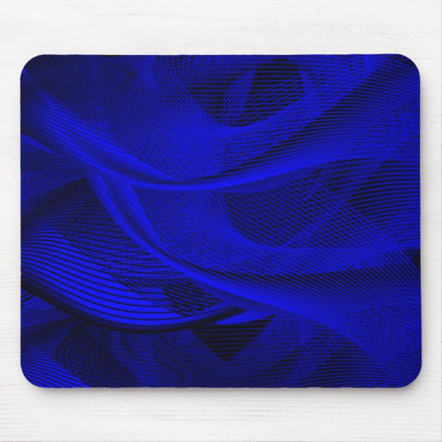 Abstract wave lines mouse pad (Front)