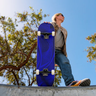 Abstract wave lines skateboard