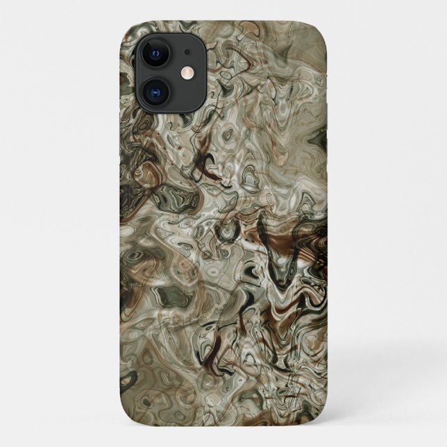 Abstract Wave Marbled Case-Mate iPhone Case (Back)