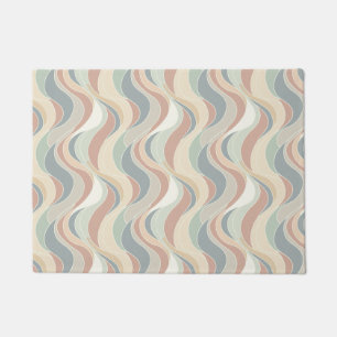 Abstract Wave Pattern Doormat