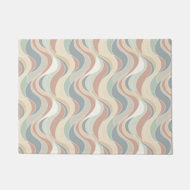 Abstract Wave Pattern Doormat (Front)