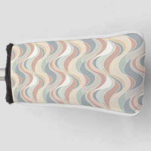 Abstract Wave Pattern Golf Head Cover