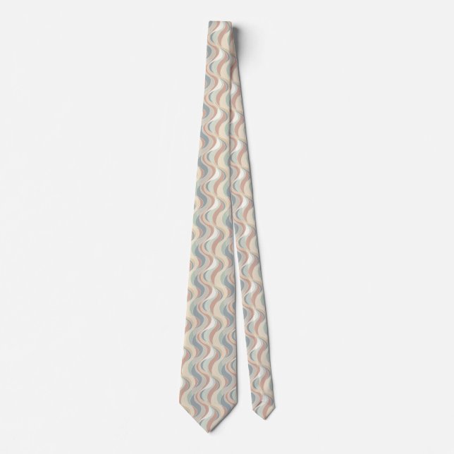 Abstract Wave Pattern Tie (Front)