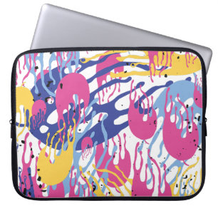 Abstract wave shapes. laptop sleeve