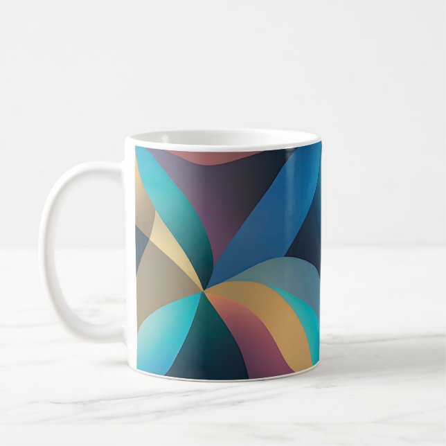 Abstract Waves and Swirls 29 Coffee Mug (Left)