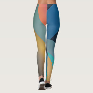 Abstract Waves and Swirls 29 Leggings