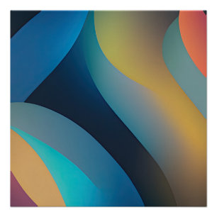Abstract Waves and Swirls 29 Poster