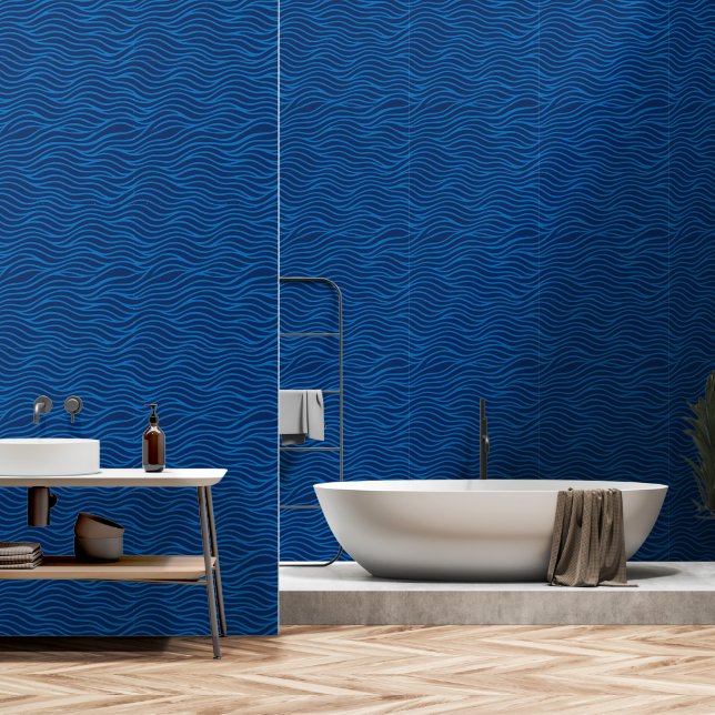 Abstract waves and wtaer flow Wallpaper (Bathroom)