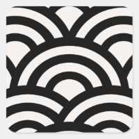 Abstract Waves, Arches, Black And White Lines