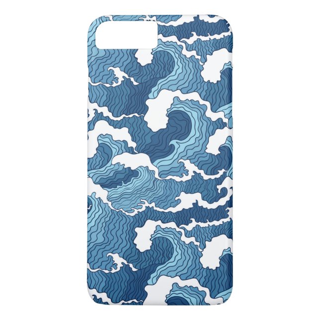 Abstract Waves Case-Mate iPhone Case (Back)