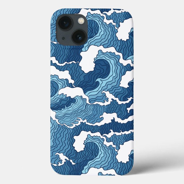 Abstract Waves Case-Mate iPhone Case (Back)