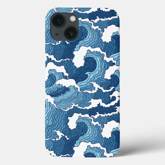 Abstract Waves Case-Mate iPhone Case (Back)
