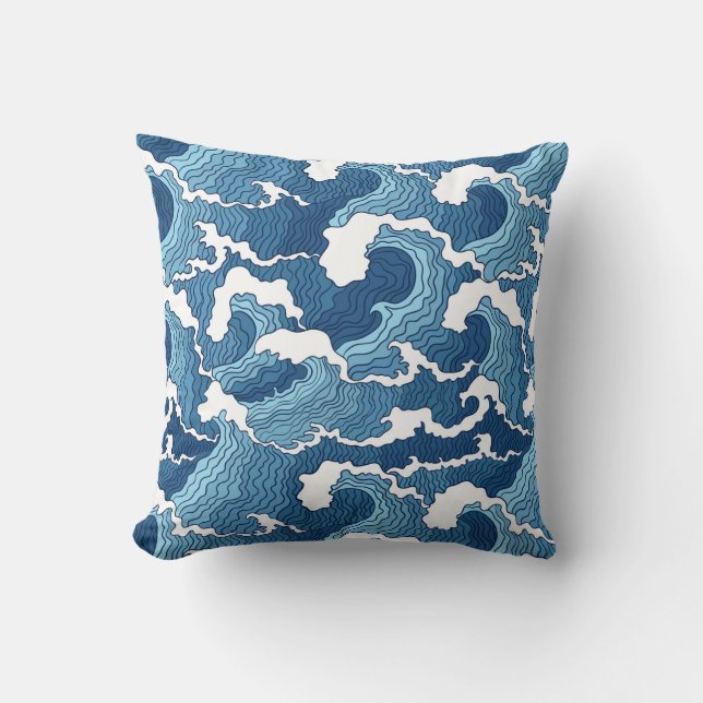 Abstract Waves Cushion (Front)