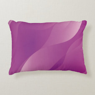 Abstract Waves. Futuristic Technology Style Backgr Decorative Cushion