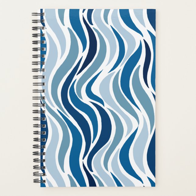 Abstract Waves in blues  Planner (Front)