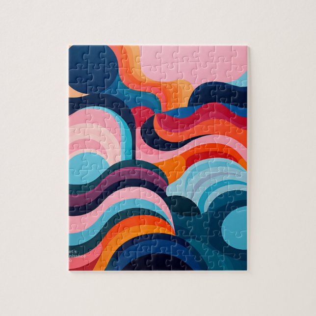 abstract waves jigsaw puzzle (Vertical)