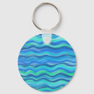 Abstract Waves Key Ring
