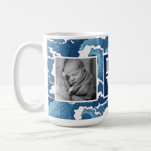 Abstract Waves   LOVE with Photos Coffee Mug