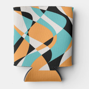 Abstract Waves Pattern Seamless Design Can Cooler