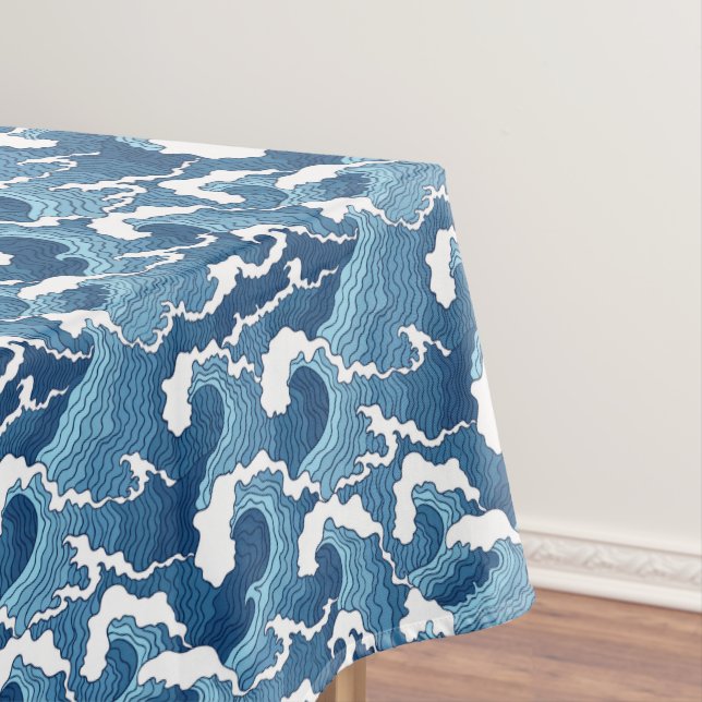 Abstract Waves Tablecloth (In Situ)