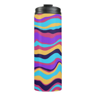 Abstract Waves Thermal Tumbler