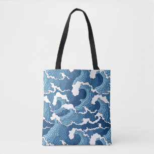 Abstract Waves Tote Bag