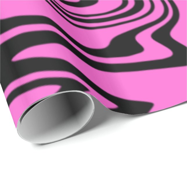Abstract Waves Wrapping Paper - Custom Colours (Roll Corner)
