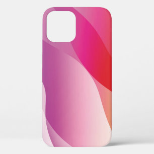 Abstract Wavy Background. Illustration with Colour iPhone 12 Case