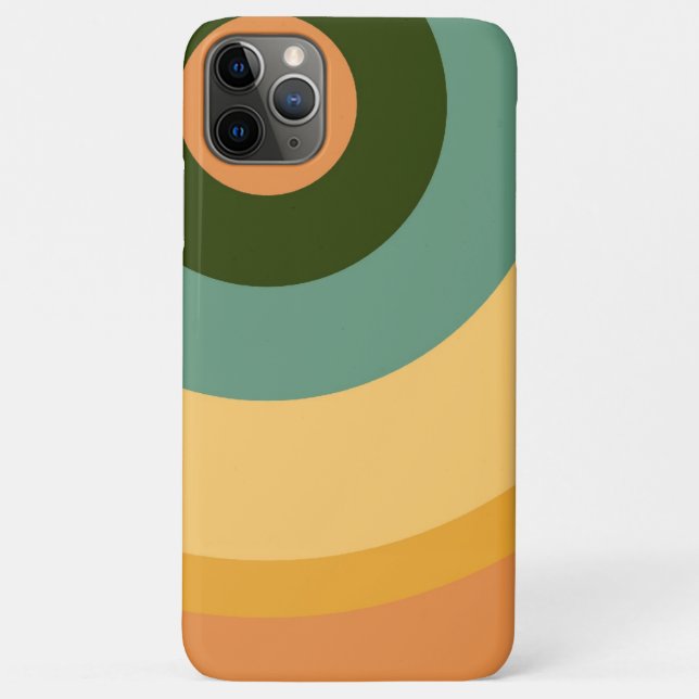 Abstract Wavy Colourful Retro Case-Mate iPhone Case (Back)