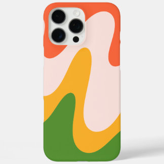 Abstract Wavy Fluid Shapes iPhone 16 Pro Max Case