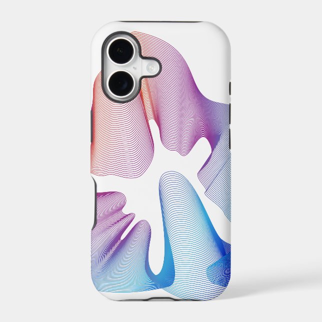 Abstract Wavy Lines Design (Back)