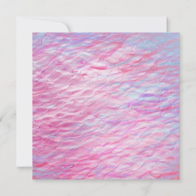 Abstract wavy pattern invitation (Front)
