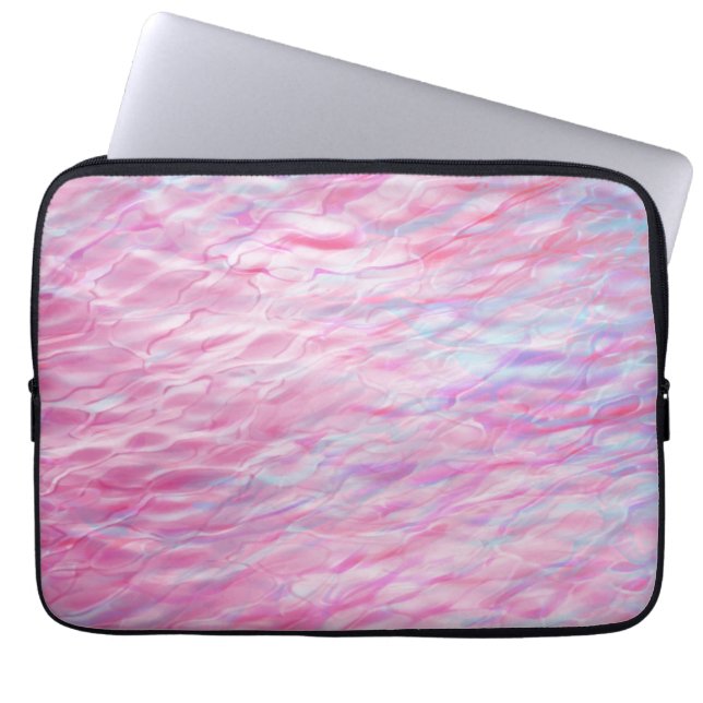 Abstract wavy pattern laptop sleeve (Front)