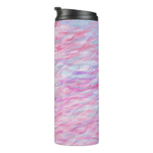 Abstract wavy pattern thermal tumbler