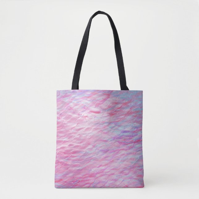 Abstract wavy pattern tote bag (Front)