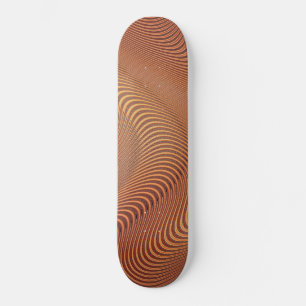 Abstract Wavy Skateboard